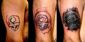 Il est possible de cacher un tatouage par un autre tatouage